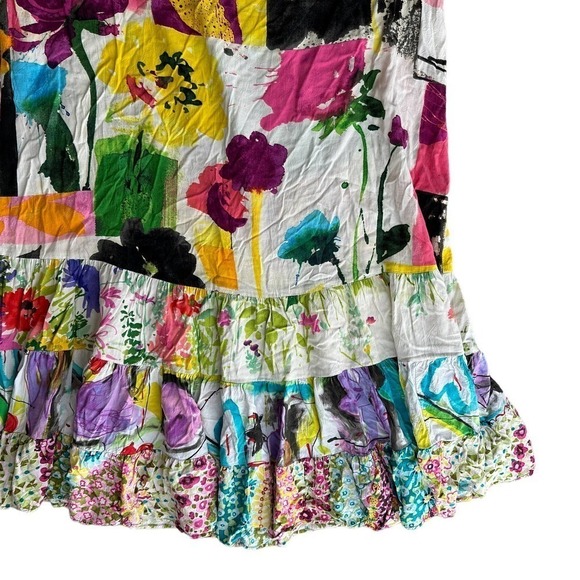 Jams World Womens Daiquiri Print Hattie Sundress Dress White Size Large - Picture 9 of 13